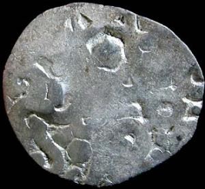 Kosala Janapada, Silver, Karshapana, 2.4 g. Series 65 (Rajgor 2001 # 1026). 6 tiny bankers