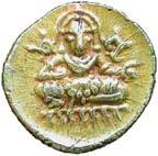Vijayanagar krishnadevaraya gold ½ pagoda