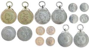 Dhrangadhra set of 8 medals $ medallets