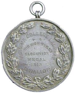 Victoria college lashkar medal silver 24.6g