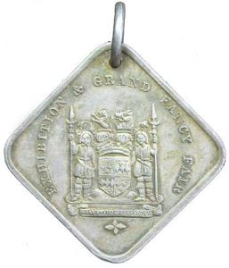 Exhibition $ grand fancy fair medal 1917 nickel 10.7g