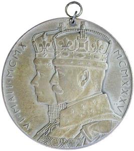 George 5 silver jubilee medal 1935 silver 87.1g