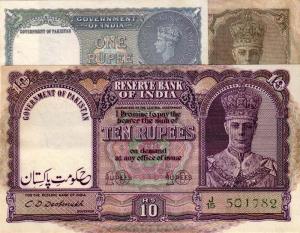 Pakistan,set of 1,5 $ 10 rupees