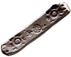 Gandhara janapada silver bent bar
