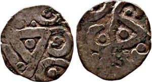 Babyal punch-marked coins of haryana silver 1.4g