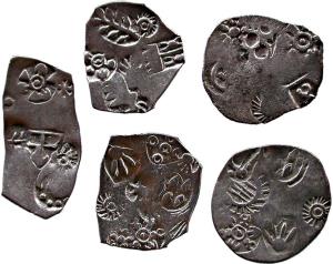 Magadha mahajanapada silver 3.47,3.4,3.3,3.2,3.3,g