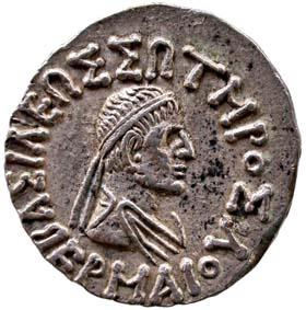 Indo-Greeks hermaeus silver 9.8g