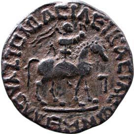 Indo-Scythian azes 2 billon 9.2g