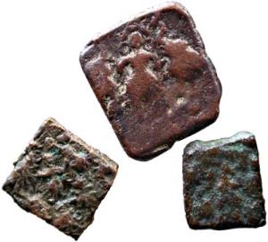 Pre-satavahana coin copper 1.5 $ 1.3g