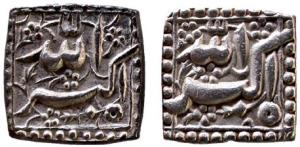 MUGHALS, Akbar silver rupee