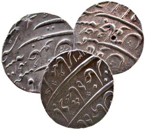 MUGHALS, Shah jahan 2 silver rupee