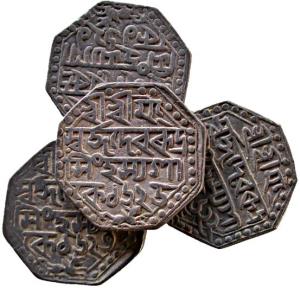 ASSAM, Rudra simha-sukhrungpha silver rupee