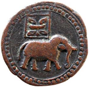 MYSORE, Tipu sultan copper double paisa