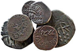 CHHOTA UDAIPUR, Jit singhji copper double paisa