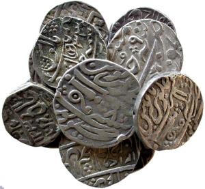 GWALIOR, Silver rupee ajmer mint