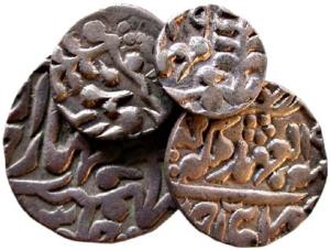 JAIPUR,Madho singh 2 silver rupee