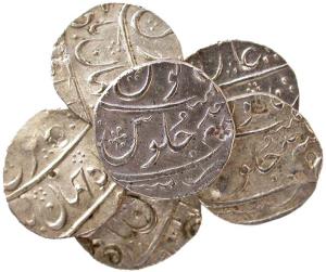 EIC,BOMBAY PRESIDENCY,Shah jahan 2 silver rupee