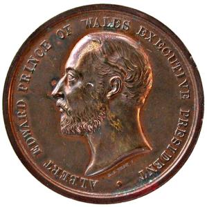 Colonial $ Indian exhibition London,bronze 79.0g
