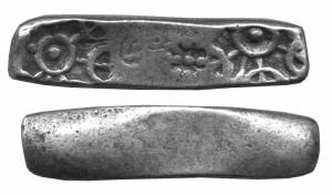 Gandhara janapada silver bent bar