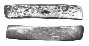Gandhara janapada silver bent bar