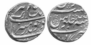 MUGHALS,Aurangzeb silver rupee