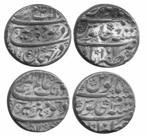 MUGHALS,Aurangzeb silver rupee