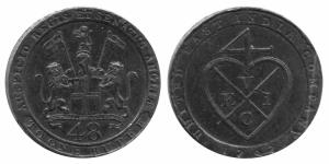 EIC,Madras Presidency,1/48 rupee [dub] milled