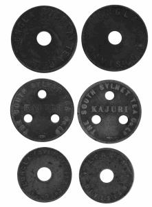Tea tokens brass