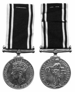 Police long service $ good conduct medal silver