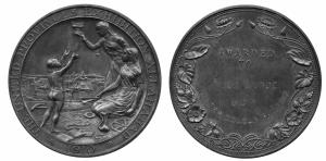 United provinces exhibition medal copper