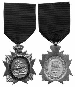 Army temperance association second white star medal silver