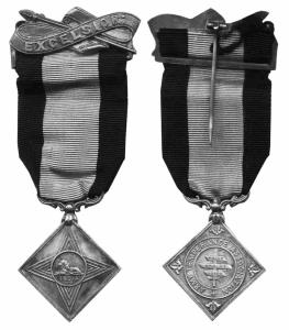 Army temperance association second beatty star medal silver