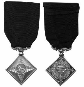 Army temperance association second beatty star medal silver
