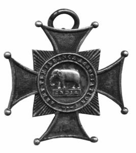 Army temperance association second elephant cross medal silver