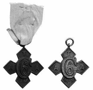 Army temperance association silver gilt $ copper