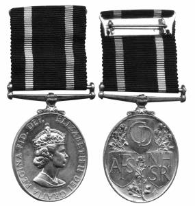 Civil defense long service medal cupro-nickel