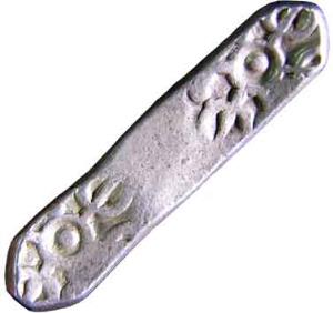Gandhara janapada silver bent bar