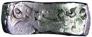 Gandhara janapada silver bent bar