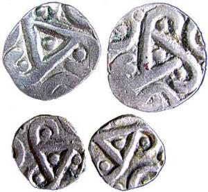 Babyal punch-marked coins silver