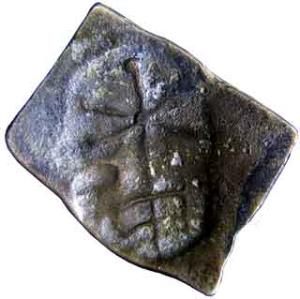 Uninscribed coin of central India copper 5.2g