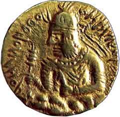 Kushanas huvishka gold dinar