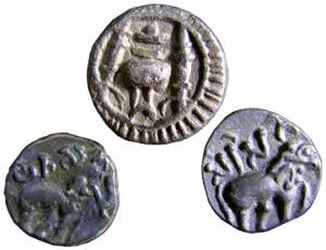 Satavahanas $ vishnukundin copper coin 9.2g