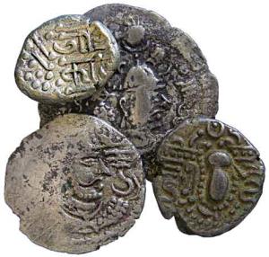 Indo-sassanian silver $ billon