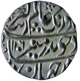 MUGHALS,Aurangzeb silver rupee