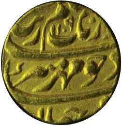 MUGHALS,Aurangzeb gold mohur