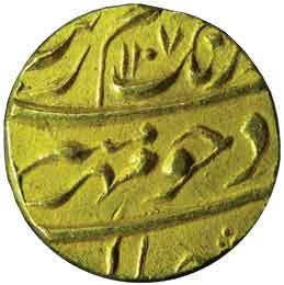 MUGHALS,Aurangzeb gold mohur