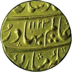 MUGHALS,Shah alam 1 gold mohur
