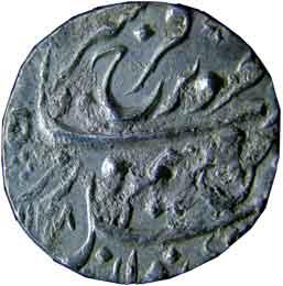 MUGHALS,Farrukhsiyar silver ½ rupee