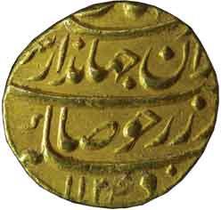 MUGHALS,Jahandar shah gold mohur