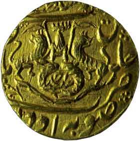 AWADH,Nasir-ud-din haidar gold ashrafi